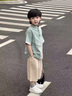 G.DUCKKIDS漢服男童夏季兒童國(guó)學(xué)衣服周歲禮服中國(guó)風(fēng)演出服唐裝男孩套裝薄款 紅色飛龍款 90 建議身高80-90cm年齡1歲半-2 曬單實(shí)拍圖
