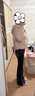 三彩2025冬季新款短款羽絨服連帽白鴨絨面包服寬松純色簡約女 蜜桃粉 S 155/80A 曬單實拍圖