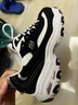 斯凱奇（Skechers）奶茶熊貓鞋老爹鞋子男士厚底增高休閑經(jīng)典復古 男款-黑色/白色/BKW 40 曬單實(shí)拍圖