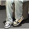 耐克（NIKE）官方男女鞋COURT BOROUGH皮面低幫運動休閑鞋 青少年學(xué)生復(fù)古板鞋 HJ3482-071/黑灰黃 36.5 【建議腳長23.5厘米】 曬單實拍圖