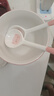 釉下彩可愛(ài)卡通碗碟套裝家用高顏值陶瓷碗筷盤(pán)餐具 2碗2勺 4件套 曬單實(shí)拍圖