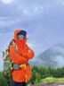 熊貓駱駝系列戶外三合一沖鋒衣男女三防撞色登山服R611 橙,S 曬單實拍圖