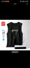 名創(chuàng)優(yōu)品（MINISO）背心男健身運(yùn)動(dòng)坎肩夏季薄款馬甲純棉透氣體恤衫潮男裝無(wú)袖上衣服 黑色(運(yùn)動(dòng)柒) 2XL 185(體重160-180斤左右) 曬單實(shí)拍圖