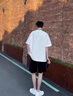 LEFT SPORTS品牌聯(lián)名短褲男夏季新款休閑五分褲男潮牌冰絲速干透氣工裝短褲子 黑色-B 3XL （建議175-195斤） 曬單實(shí)拍圖