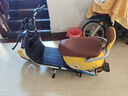 立馬電動摩托車MINI 80公里長續(xù)航1200W電機60V20Ah鉛酸電池外賣家用舒適出行電動車 檸檬密黃 曬單實拍圖