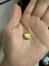 詩(shī)普琳卷邊小方牌18K金吊墜雙面可戴送女友生日禮物 黃18K金 曬單實(shí)拍圖