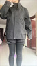 外套男女夾克時尚防風(fēng)防水寬松舒適情侶登山服運動服戶外寬松透氣 J23657白色 M 曬單實拍圖