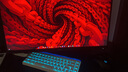 狼蛛（AULA）HERO 68HE磁軸鍵盤RT電競游戲客制化機械有線RGB燈效五層填充網頁驅動無畏契約8K回報率家用辦公 側刻【形意磁軸】白色 曬單實拍圖