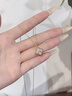 Grace GirlI8K金鉆石四葉草項鏈女輕奢彩金鎖骨鏈轉(zhuǎn)運(yùn)送女友生日禮物情人節(jié) I8K金鉆石四葉草項鏈+輕奢禮盒 曬單實拍圖