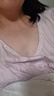 蘭卓麗（Langerie）蘭卓麗純棉短袖睡裙女家居服防凸點睡衣寬松舒適透氣可外穿夏季薄 睡裙-馬卡龍紫 L (165) 曬單實拍圖