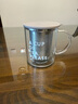 北鼎（Buydeem）茶水分離玻璃杯 辦公泡茶器具過濾杯 高硼硅泡茶杯 CD1001灰羽色 曬單實拍圖