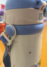 膳魔師（THERMOS）兒童保溫杯小王子316L不銹鋼吸管杯帶杯繩帶卡扣學(xué)生杯便攜TCKB 曬單實(shí)拍圖