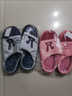 葉余棉拖鞋女冬季卡通情侶居家防滑保暖月子鞋室內毛拖鞋男 灰色+藏青【W(wǎng)卡通】 40 41+40/41 曬單實(shí)拍圖