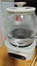 美的（Midea）花漾0膠水全玻璃全自動養(yǎng)生壺 辦公室多功能煮茶壺 燒水壺恒溫電熱水壺煮茶器花茶壺1L YS10B101 曬單實(shí)拍圖