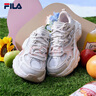 斐樂（FILA）官方女鞋老爹鞋運動鞋楊冪同款夏新款蕨草鞋休閑鞋 磨菇灰色/白中白-OB 38 曬單實拍圖