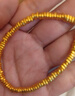 中國黃金（CHINA GOLD）碎金子黃金手鏈女足金盤(pán)纏金手串轉運珠生日禮物送女友老婆 【京速達】足金碎金子手串約3.2g*甄選禮盒 曬單實(shí)拍圖