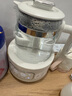 摩飛電器（Morphyrichards）恒溫水壺全玻璃養生壺家用燒水壺多段控溫電熱水壺極速風(fēng)冷沖奶泡奶機MR5602 1.2L 椰奶白 曬單實(shí)拍圖