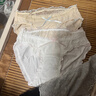 內小伴4條女士?jì)妊澕兠?A抑菌100%全棉襠甜美日系少女蕾絲內褲L 曬單實(shí)拍圖