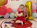 婚戀傾城抓周用品男女孩龍寶一周歲生日布置裝飾道具套裝16件套含地毯 曬單實(shí)拍圖