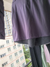 NOTHOMME戶(hù)外C6防潑水抽繩短褲純色A字短裙寬松假兩件褲裙女 黛紫色 M （WM） 曬單實(shí)拍圖