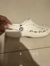 卡駱馳crocs七夕禮物洞洞鞋貝雅男鞋女鞋輕便耐磨一腳蹬拖鞋休閑鞋|10126 白-100 36 /37(220mm) 曬單實拍圖