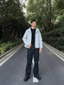 National Geographic國(guó)家地理25秋新品ATLAS系列WINDSTOPPER男連帽夾克外套 淺灰色L/GREY L 曬單實(shí)拍圖