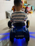 AULDEY兒童電動(dòng)四輪卡丁車(chē)1-8歲平衡車(chē)四輪小孩禮物可坐帶遙控免安裝 天空藍(lán)雙驅(qū)超大電瓶藍(lán)牙音樂(lè)遙控 曬單實(shí)拍圖