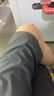 特步運動(dòng)七分褲男夏季新寬松薄款休閑直筒褲透氣速干大碼短褲男士7分 珍珠灰/拉鏈口袋 2XL /185 曬單實(shí)拍圖