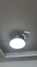 美的（Midea）風扇燈餐廳吊扇燈led臥室燈隱形扇葉遙控三防燈具熟睡風包安裝 曬單實拍圖