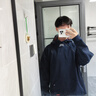 SPRAYGROUND鯊魚嘴雙拉鏈衛(wèi)衣男女寬松25秋季連帽重磅情侶上衣外套 藏青色 L 曬單實(shí)拍圖