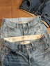 HOLLISTER25春夏新款美式vibe甜辣翻腰闊腿牛仔褲女裝KI355-5408 中間色 26 160/66A 2標(biāo)準(zhǔn)版 曬單實拍圖
