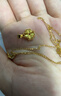 中國(guó)黃金（CHINA GOLD）黃金項(xiàng)鏈女足金四葉草吊墜結(jié)婚情人節(jié)送女友老婆媽媽生日禮物 足金吊墜+S925鏈+禮盒【約0.55-0.6】 曬單實(shí)拍圖