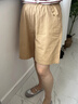 浪莎純棉工裝短褲女夏季薄款2025新款高腰寬松顯瘦五分褲休閑運動(dòng)短褲 卡其色 XL 【推薦126-140斤】 曬單實(shí)拍圖