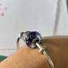 潘多拉（PANDORA）深藍海洋穆拉諾玻璃串飾diy串珠七夕情人節(jié)禮物送女友 均碼 曬單實拍圖