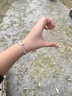 晟迅S999純銀手鏈女款足銀兩世歡蓮心手串和合如意送閨蜜老婆女生禮物 S999足銀合和蓮心手串約12克 曬單實拍圖