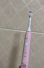 飛利浦（PHILIPS）兒童電動牙刷 送男孩女孩生日禮物 適用4-6-12歲 聲波震動 2種模式 自帶2支刷頭粉HX2432/02 曬單實拍圖
