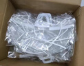 安美尚(ams)透明口罩10只雙面防霧食品級材質(zhì)防口水飛沫微笑廚房廚師餐廳食堂衛生一次性塑料餐飲專(zhuān)用口罩 曬單實(shí)拍圖