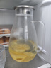 VTyee冰箱冷水壺玻璃水壺耐高溫涼水壺夏季家用大容量涼水杯套裝防炸裂 【不銹鋼蓋】嘟嘟壺 2600ml 1只 曬單實(shí)拍圖