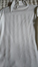 夢(mèng)特嬌莫代爾棉半高領(lǐng)打底衫女內(nèi)搭修身時(shí)尚五分袖薄款短袖半袖打底衣 曬單實(shí)拍圖