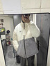 AEMAPE雙面穿棉服男冬季加厚保暖美式羊羔毛寬松外套男士棉衣羽面包絨服 藍色 L 推薦【120-140斤】 曬單實(shí)拍圖