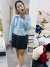 闊色白色木耳邊氣質(zhì)襯衫連衣裙女2025秋季新款法式蝴蝶結長(cháng)裙子春 白色 L 曬單實(shí)拍圖