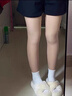 莫代爾雙層光腿神器秋冬裸感連體褲襪膚色自然加絨假透肉打底褲襪 曬單實拍圖