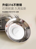 onlycook316不銹鋼盤子 食品級餐碟子 家用備菜盤 圓盤餐盤餐具 16cm 曬單實拍圖