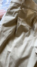 無印良品（MUJI） 女式 不易起皺 抽褶 直筒褲 褲子女款秋冬款 長褲 BE1QSA4A 淺米色 M (160/66A) 曬單實拍圖