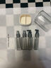 易旅（Etravel）旅行分裝瓶套裝【4只裝】便攜擠壓式軟管乳液瓶香水空瓶子 白色 曬單實(shí)拍圖