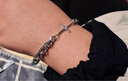 彩萊婭十字星芒手鏈男潮流嘻哈韓版復古鈦鋼雙層手鏈簡(jiǎn)約ins小眾設計男女生情侶手鏈霸氣單身手串送男友 十字架星芒手鏈 曬單實(shí)拍圖