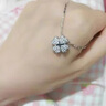 胖東來(lái)品質(zhì)純銀s999四葉草項鏈女鎖骨鏈吊墜輕奢小眾韓版秋冬幸運 白金色滿(mǎn)鉆四葉草+滿(mǎn)天星鏈40+2.5+2.5cm 曬單實(shí)拍圖