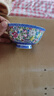 傳世瓷碗家用新款景德鎮(zhèn)陶瓷碗高腳琺瑯彩飯碗中式碗碟套裝骨瓷壽碗 錦上添花4.5英寸高腳碗 口徑約12 曬單實拍圖