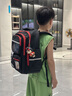 麥?zhǔn)嫣?025新款哪吒書包小學(xué)生男生一到六年級(jí)男女輕便兒童男孩減負(fù)護(hù)脊 小號(hào)黑紅色+送9件套 曬單實(shí)拍圖