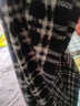 COSMICKISS圍巾女秋冬季2025新款格子韓系加厚英倫風(fēng)披肩高級感氛圍保暖圍脖 黑色井字紋 曬單實(shí)拍圖
